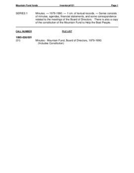 Mountain Fund fonds