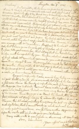 Letter from Rev. John Stuart to James Stuart