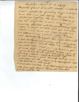 Letter from Hannah Mendell to Lydia Howard